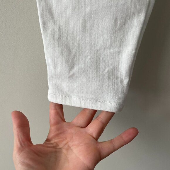 Spanx Every Wear Mid Rise Pull On Casual Ankle Skinny Jeans White Medium - Picture 6 of 8